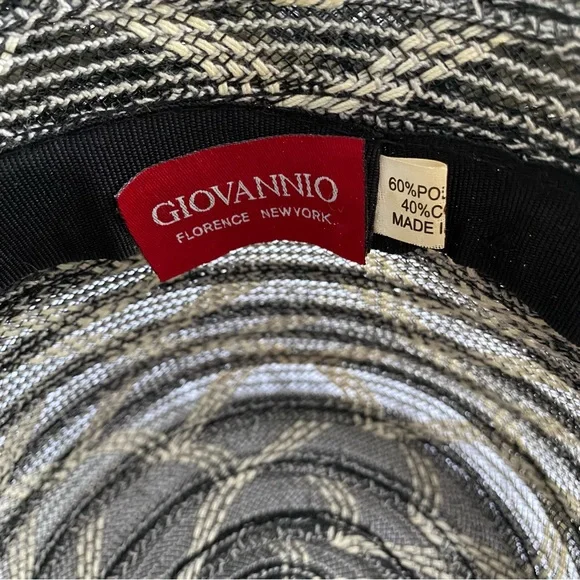 Giovannio Wide Brim Gray & Tan Women’s Hat